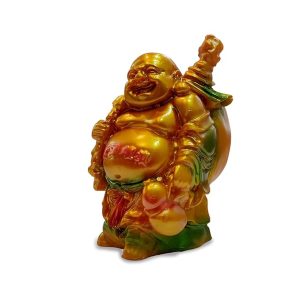 Feng Shui Statue for Health Wealth Business and Good Luck Happy Man Laughing Buddha